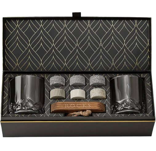 R.O.C.K.S. Double Rocks Whiskey Stone Gift Set